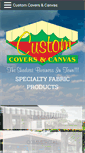 Mobile Screenshot of customcoversandcanvas.com