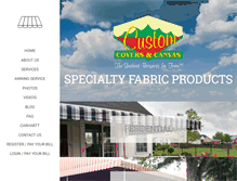 Tablet Screenshot of customcoversandcanvas.com